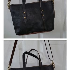 Fossil Leather Handbag